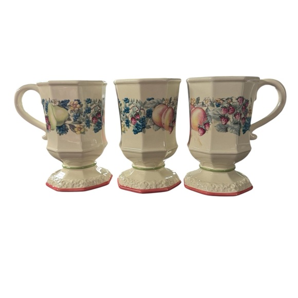 Avon Other - Avon Sweet Country Harvest pedestal mug set of 3